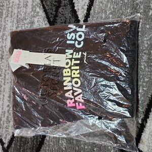 VS PINK 2020 OMBRE RAINBOW IS MY FAVORITE COLOR SLIM-FIT CROP CREW-NECKTEE-SHIRT